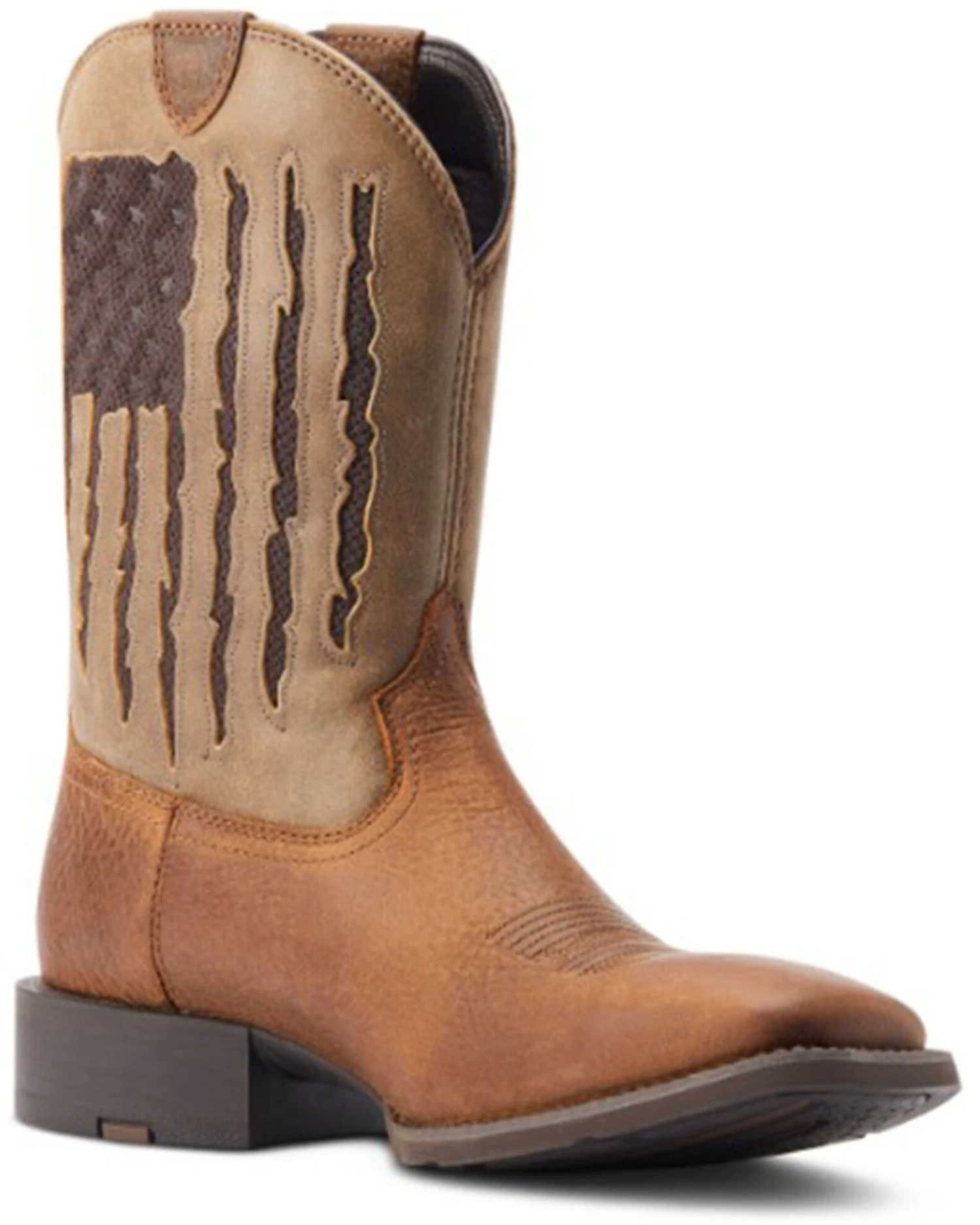 Ariat Men's Sport My Country VentTEK Western Performance Boots - Broad Square Toe 1 Ariat Men's Sport My Country VentTEK Western Performance Boots - Broad Square Toe