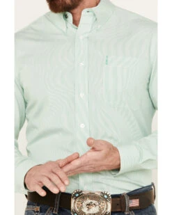Cinch Men's Striped Long Sleeve Button-Down Western Shirt -Western Denim Store 2000383985 330 P3