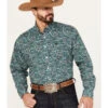Cinch Men's Paisley Print Long Sleeve Button-Down Western Shirt