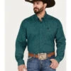 Cinch Men's Medallion Geo Print Long Sleeve Button-Down Western Shirt