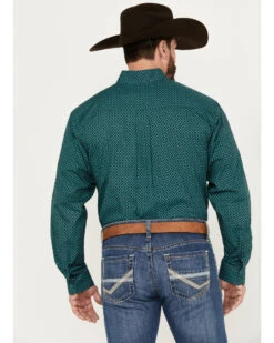 Cinch Men's Medallion Geo Print Long Sleeve Button-Down Western Shirt -Western Denim Store 2000383992 442 P4