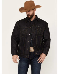 Wrangler X Pendleton Men's Dark Wash Denim Jacket