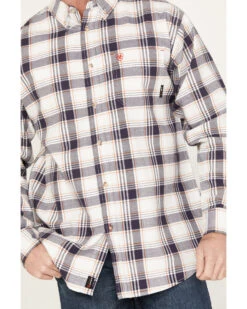 Ariat Men's FR Chiseled Plaid Print Long Sleeve Button Down Work Shirt -Western Denim Store 2000384774 941 P3