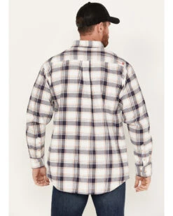 Ariat Men's FR Chiseled Plaid Print Long Sleeve Button Down Work Shirt -Western Denim Store 2000384774 941 P4