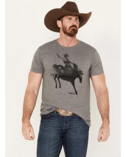 RANK 45 Men's Bucking Horse Short Sleeve Graphic T-Shirt