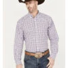 Ariat Men's Meir Plaid Long Sleeve Button Down Western Shirt - Tall