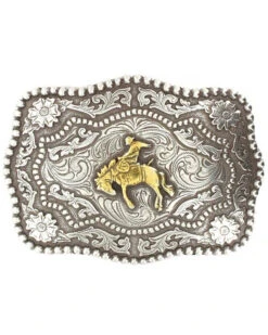 Cody James® Men's Bucking Bronc Rectangle Belt Buckle
